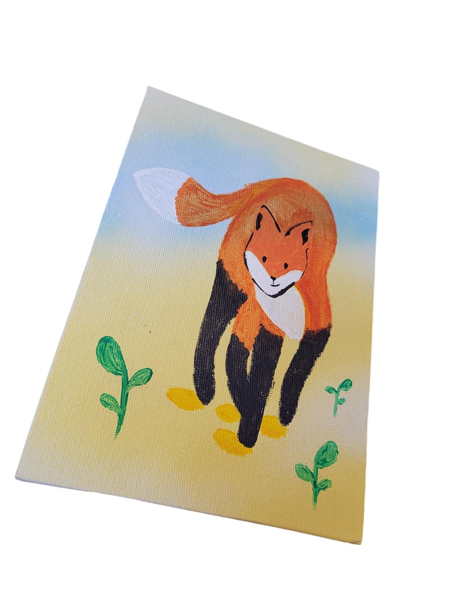 "Wild Fox" Acrylic Painting