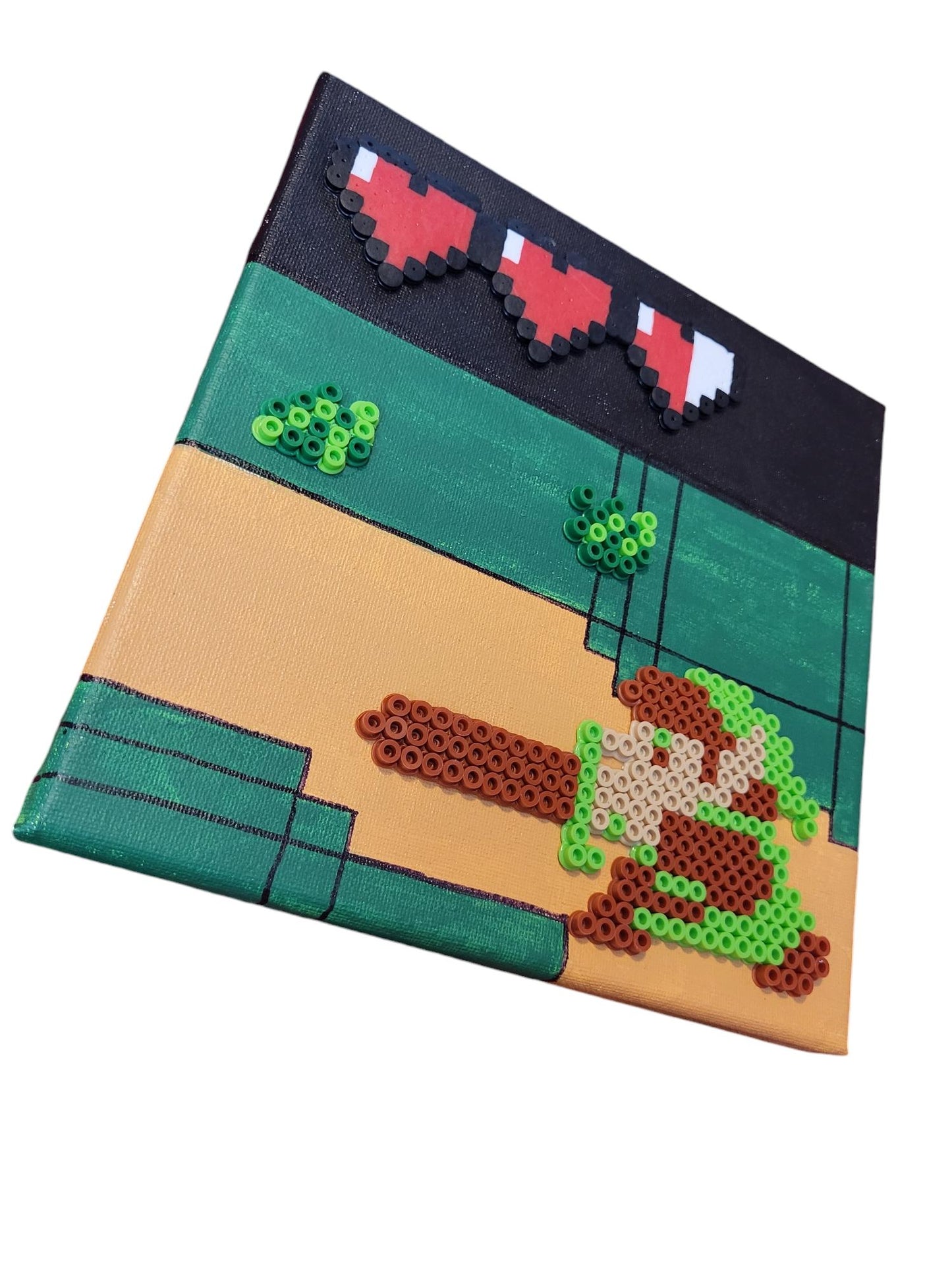 Legend of Zelda NES Perler on Canvas