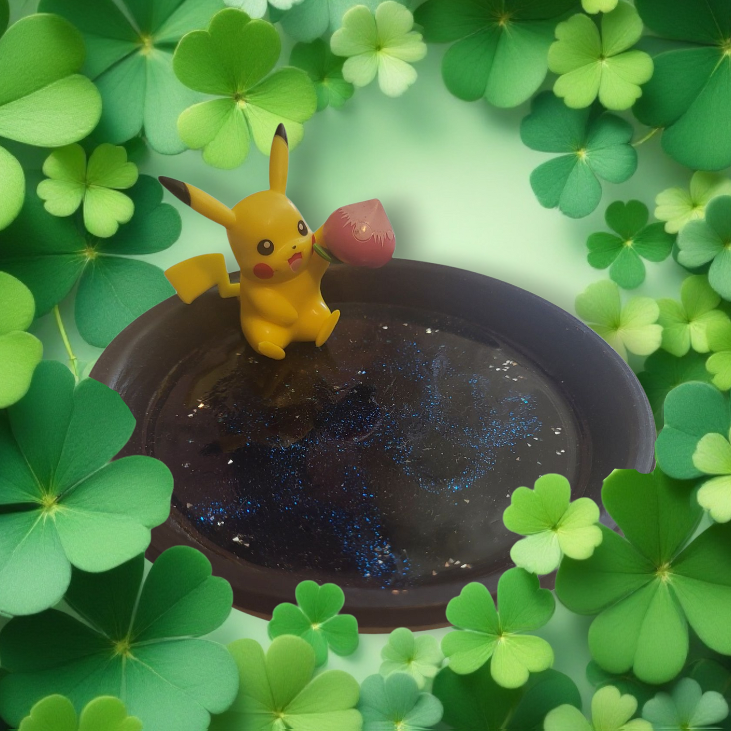 Pikachu with Pecha Berry Resin Tray