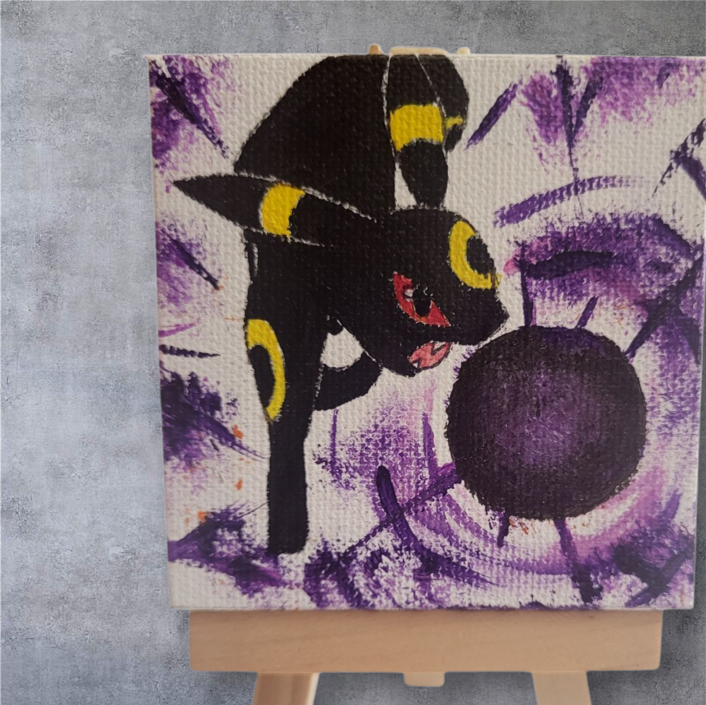 "Shadow Ball" Umbreon on Easel