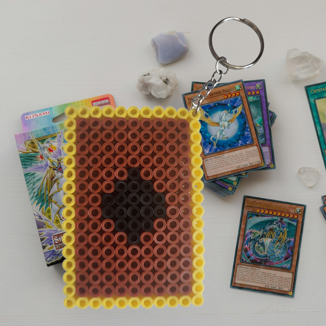 Yu-Gi-Oh! Perler Keychain