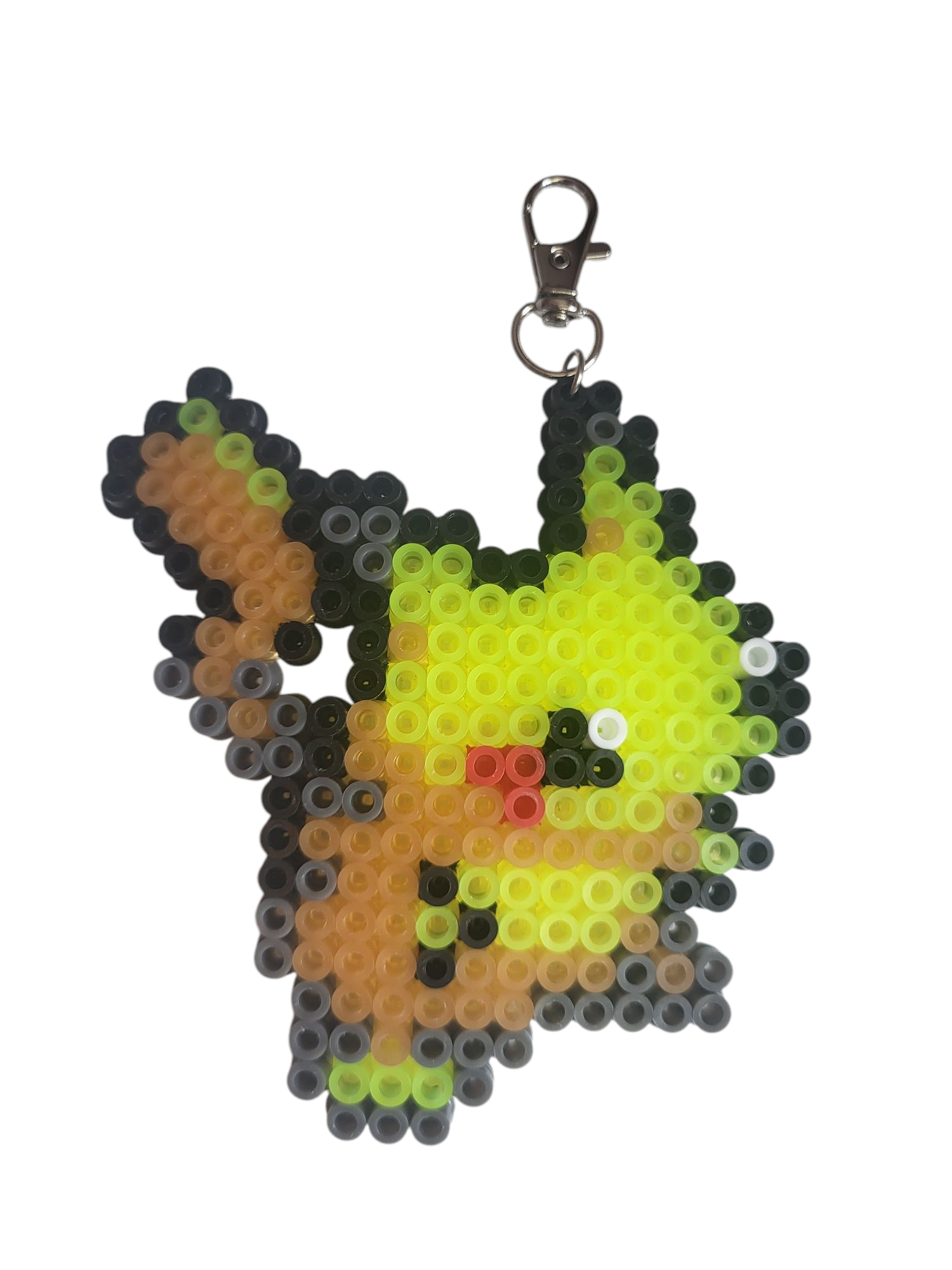 Pikachu Perler Keychain