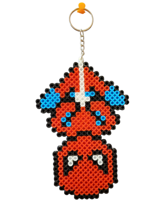 Spiderman Perler Bead Keychain
