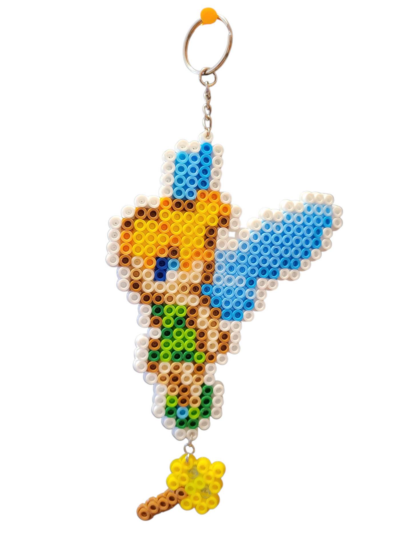 Tinkerbell Perler Bead Keychain