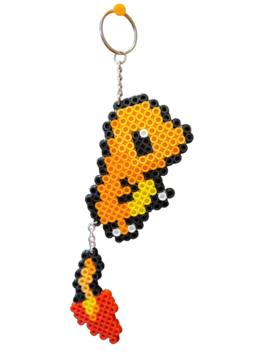 Charmander Perler Bead Keychain