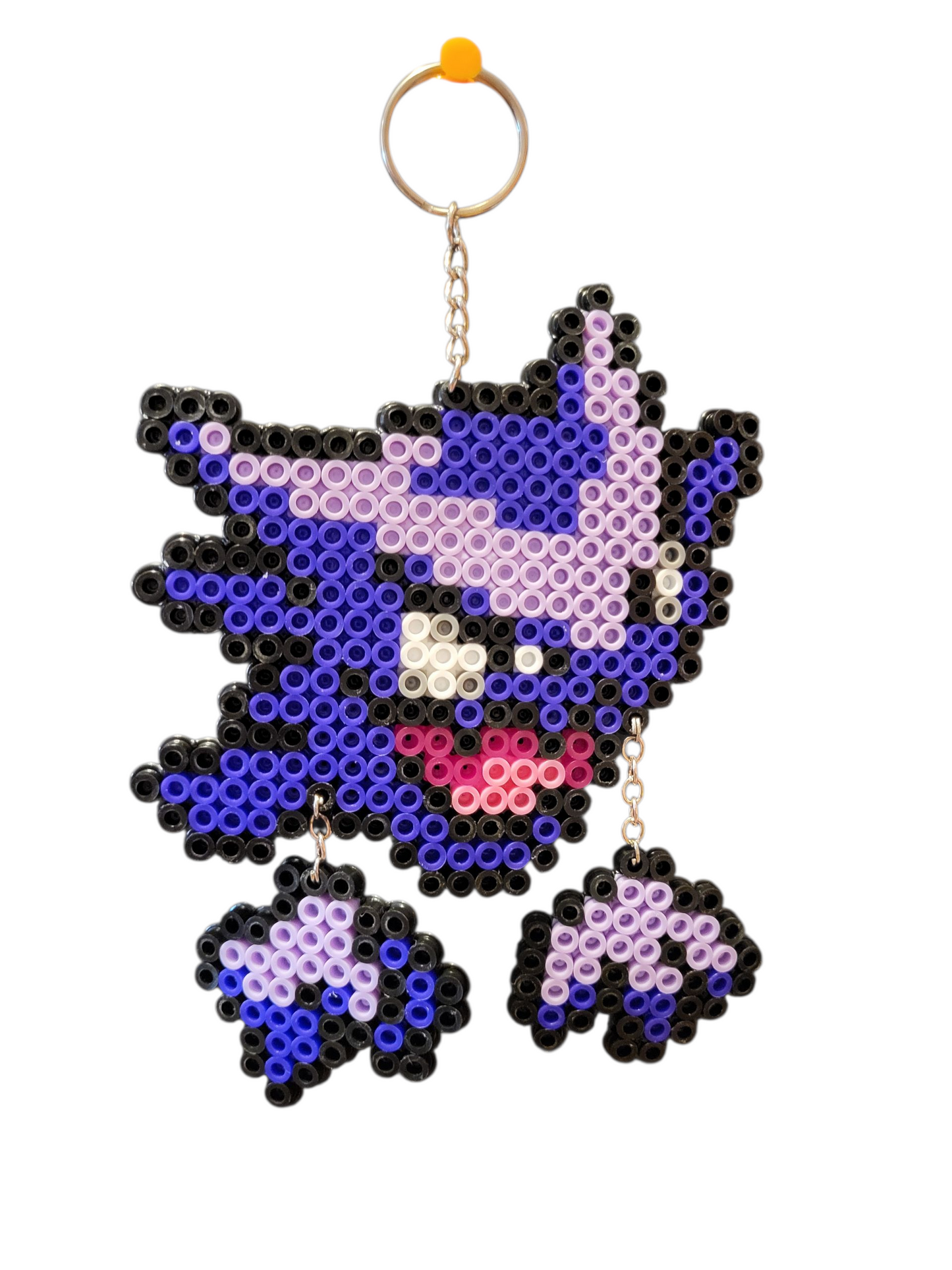 Haunter Perler Bead Keychain