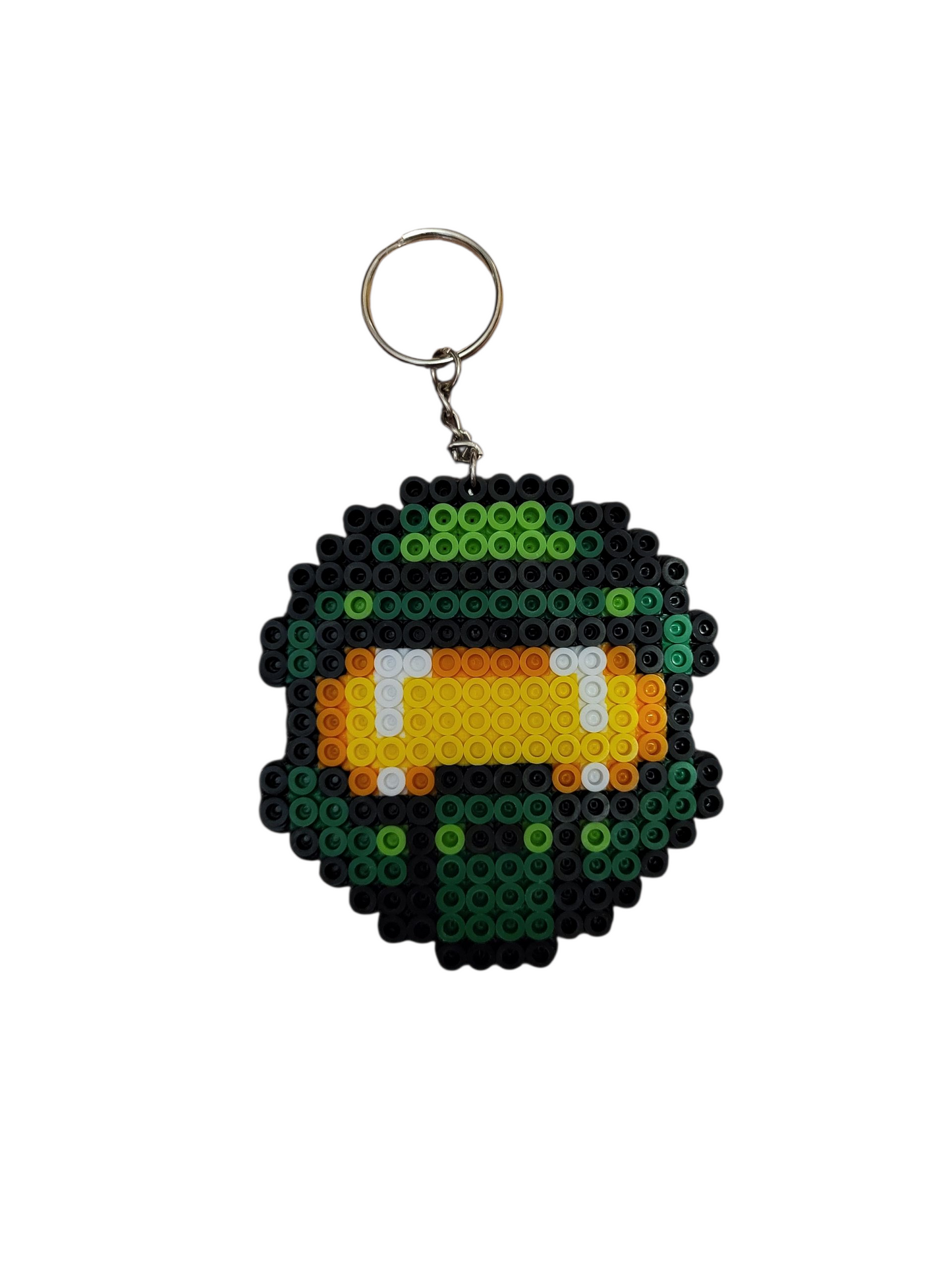 Master Chief Helmet Perler Bead Keychain
