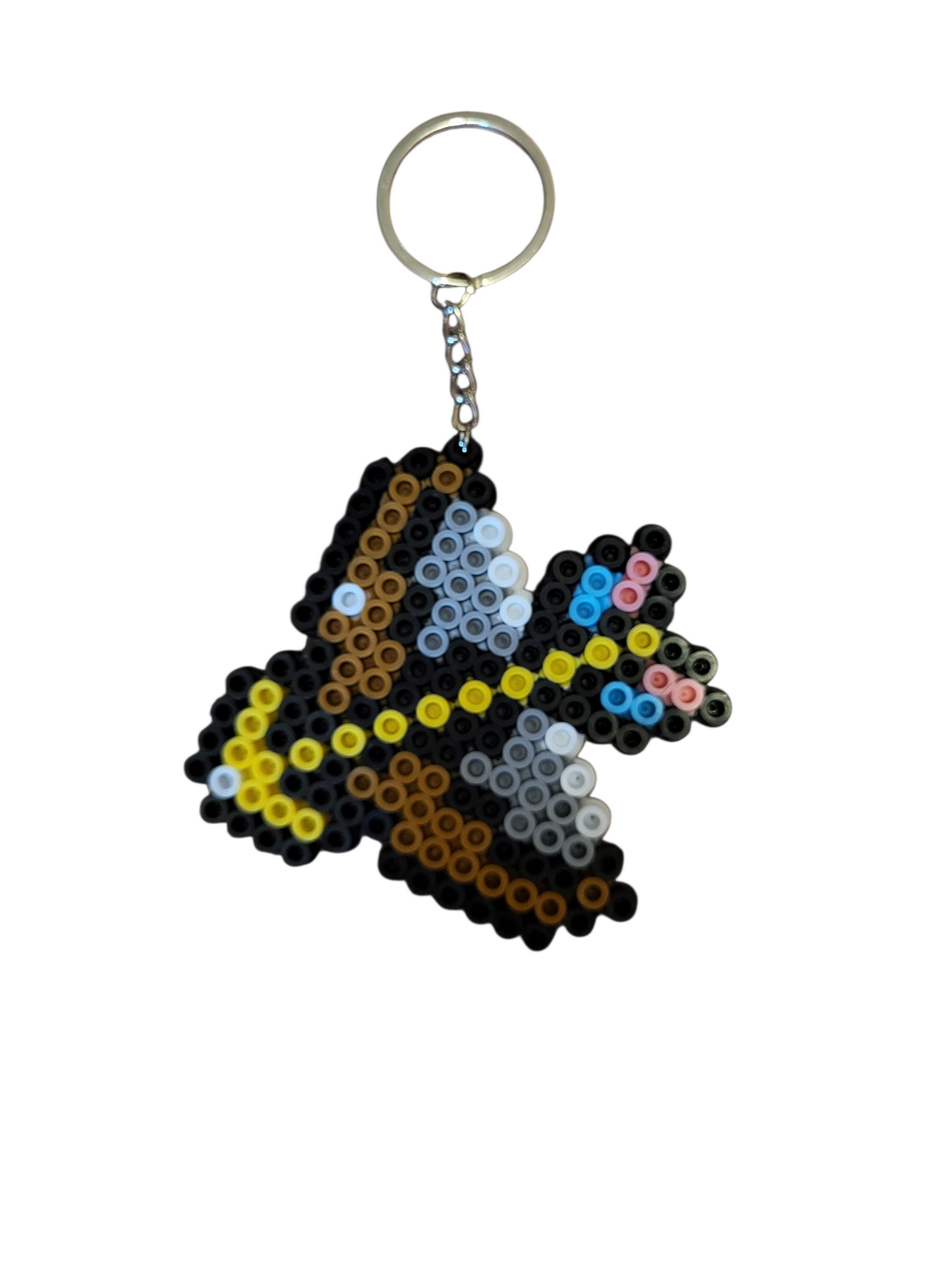 Bow & Arrow Perler Bead Keychain