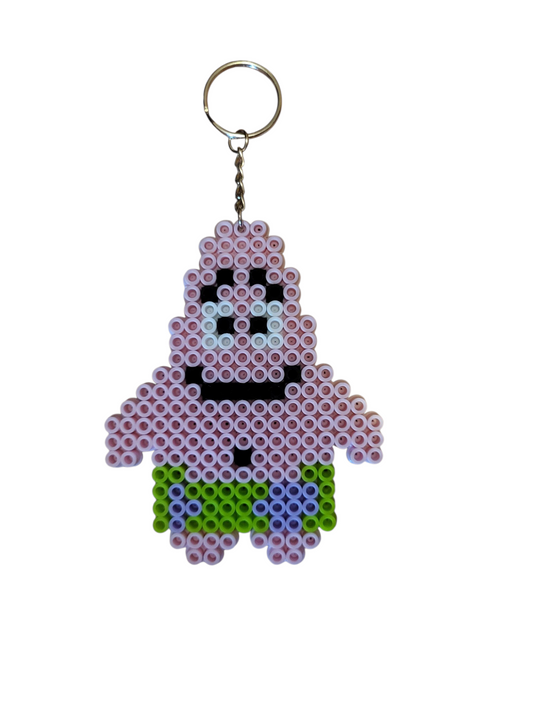 Patrick Perler Bead Keychain