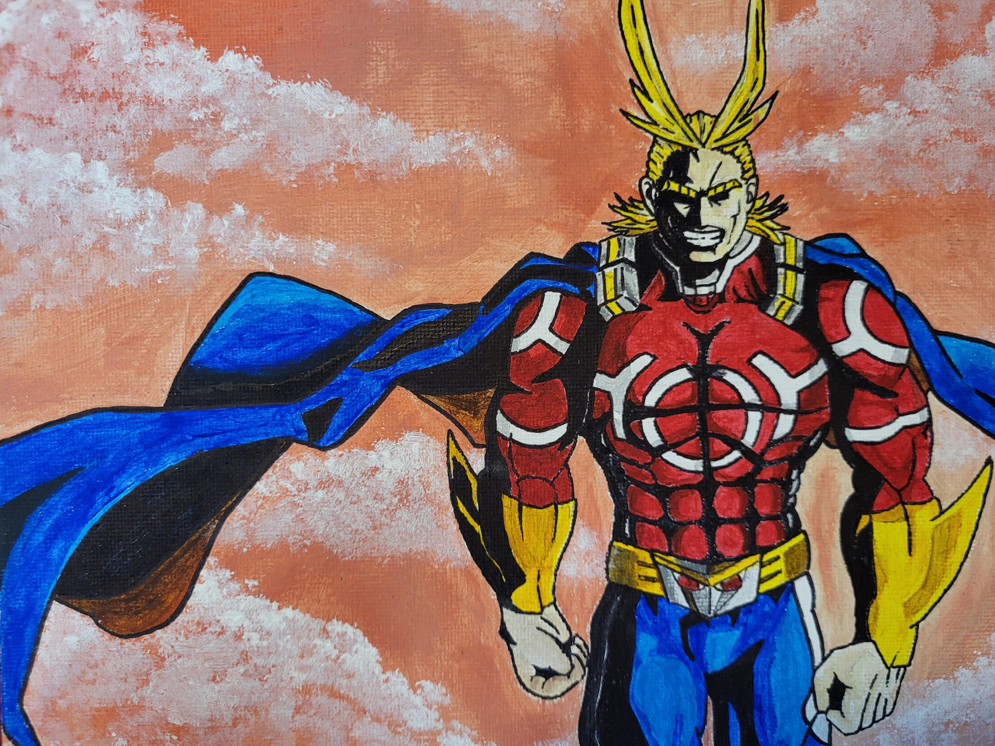 "Go Beyond" All Might Acrylic Painting