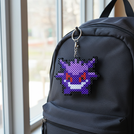 Purple Ghost Keychain