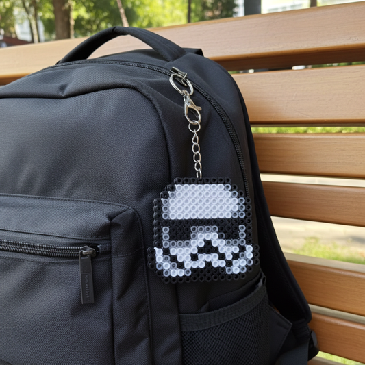 Space Army Helmet Keychain