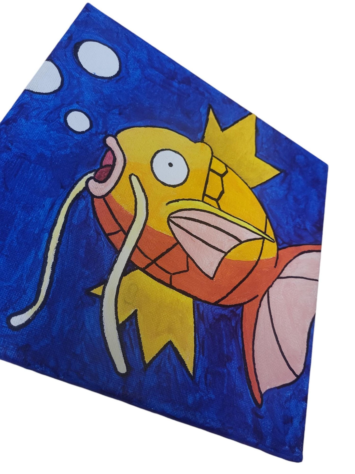 "Splash" Magikarp Acrylic Painting on Stretched Canvas