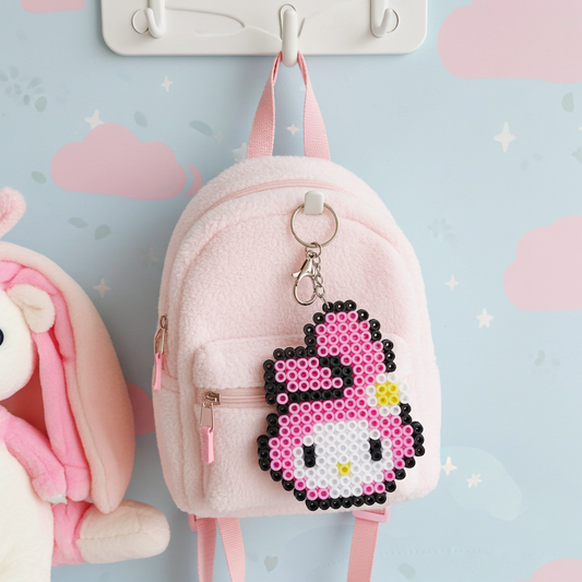 Strawberry Bunny Keychain