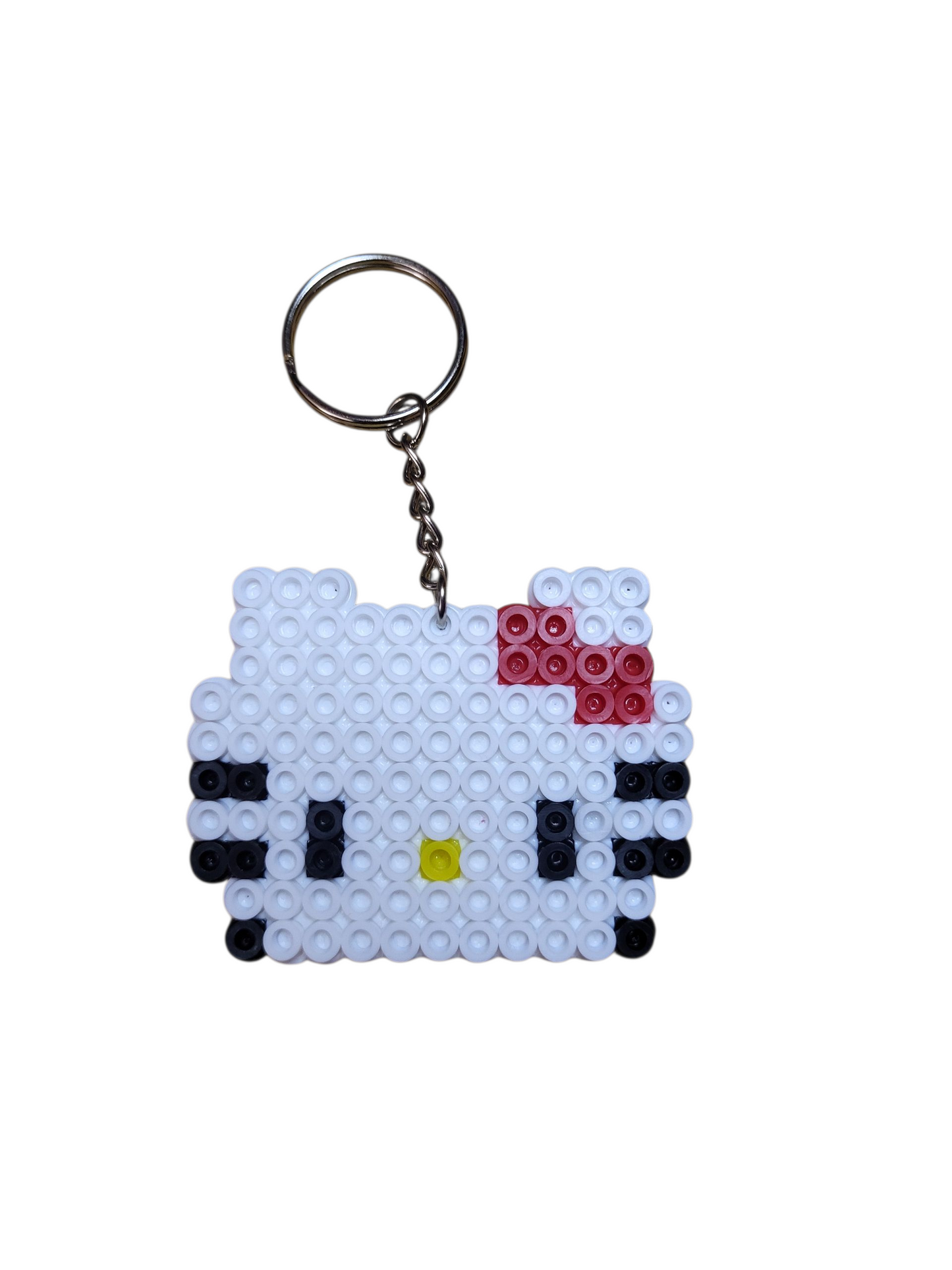 White Cat Keychain