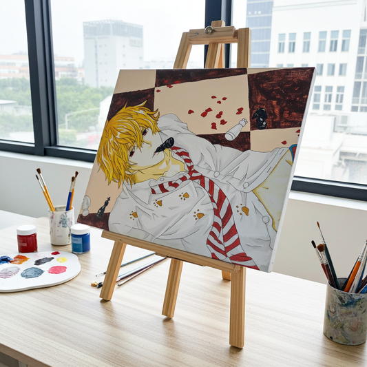 "Let's Play A Game of Chess" Anime Painting