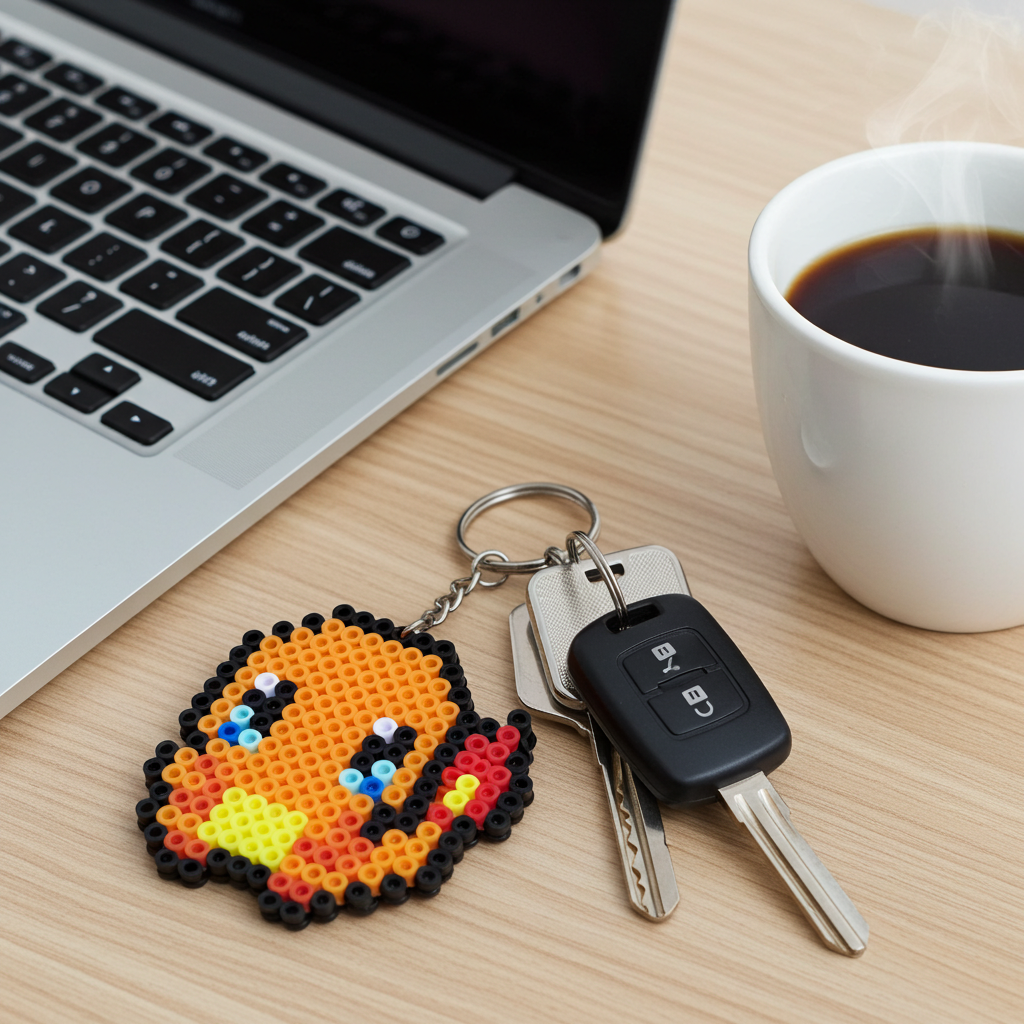 Fire Lizard Keychain