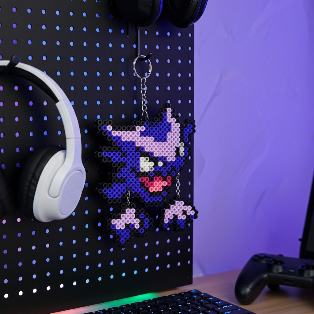 Purple Ghost Keychain (L)