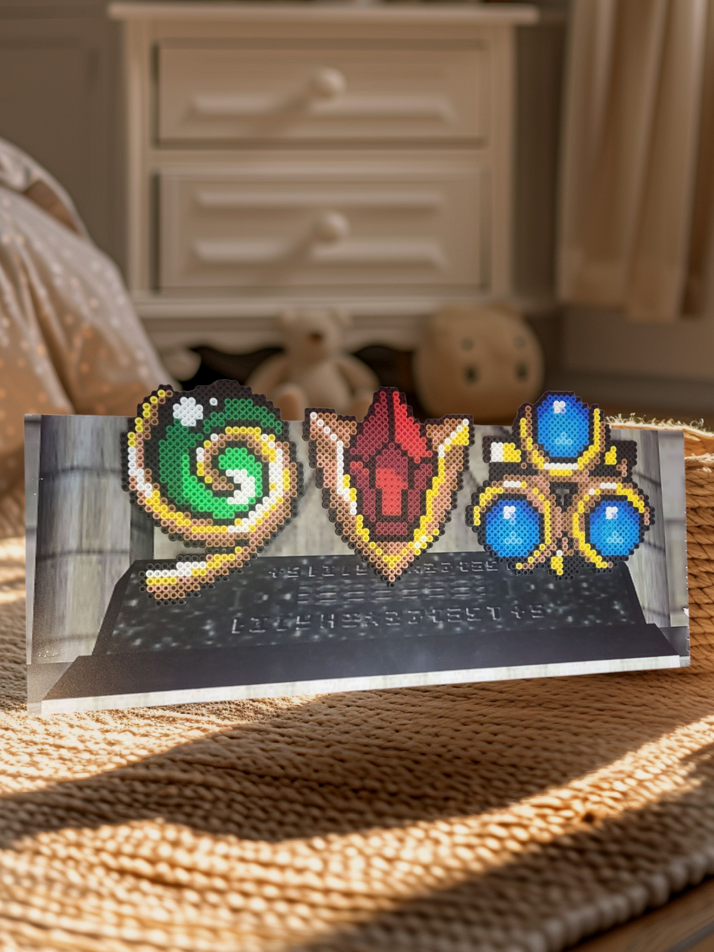 "Spiritual Stones" Perlers on Mount