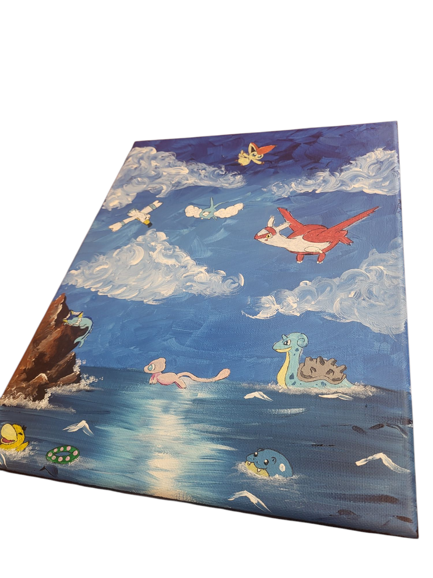 "Pokemon Harmony" Acrylic on Stretched Canvas