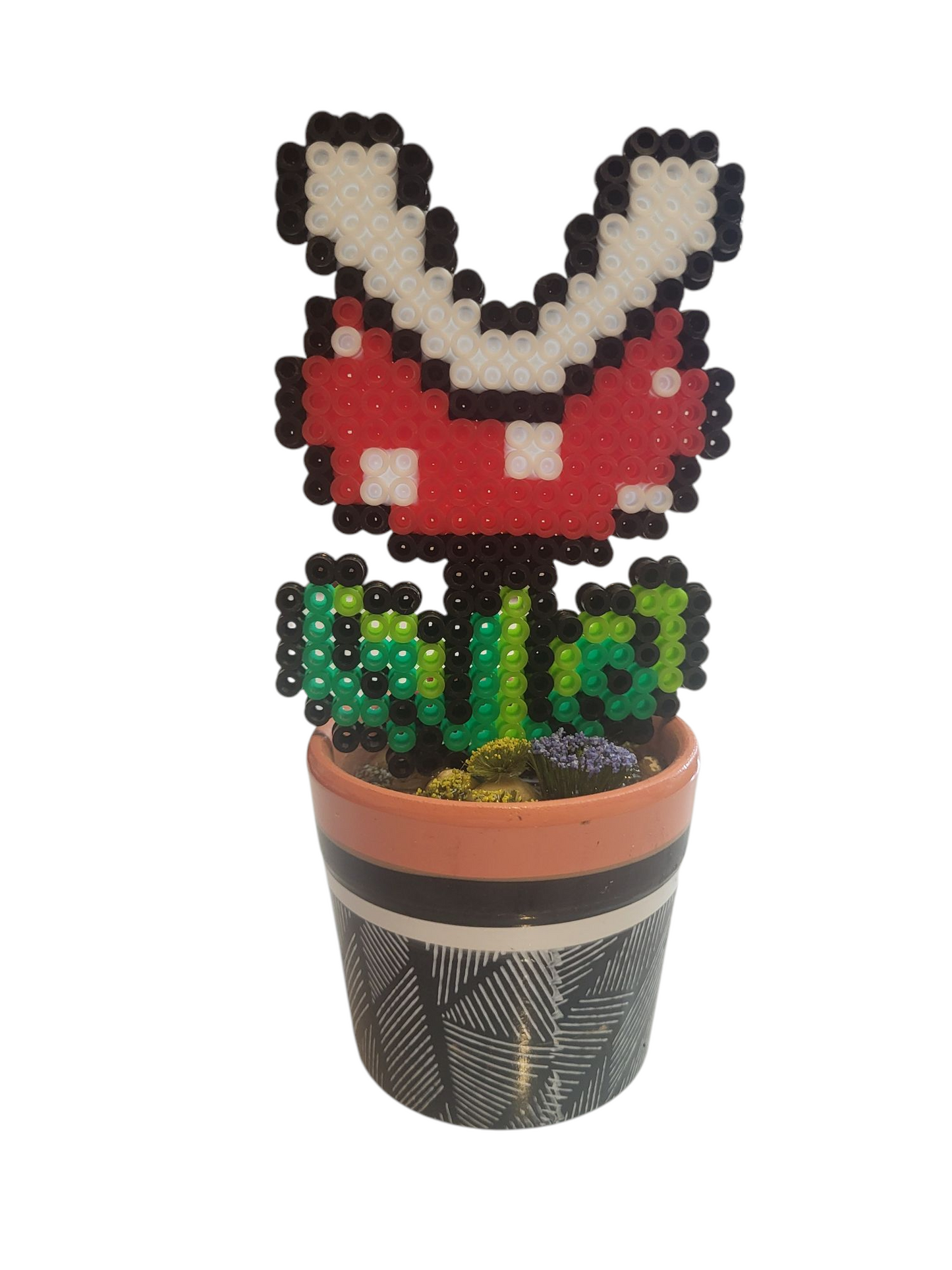 Piranha Plant Perler in Pot