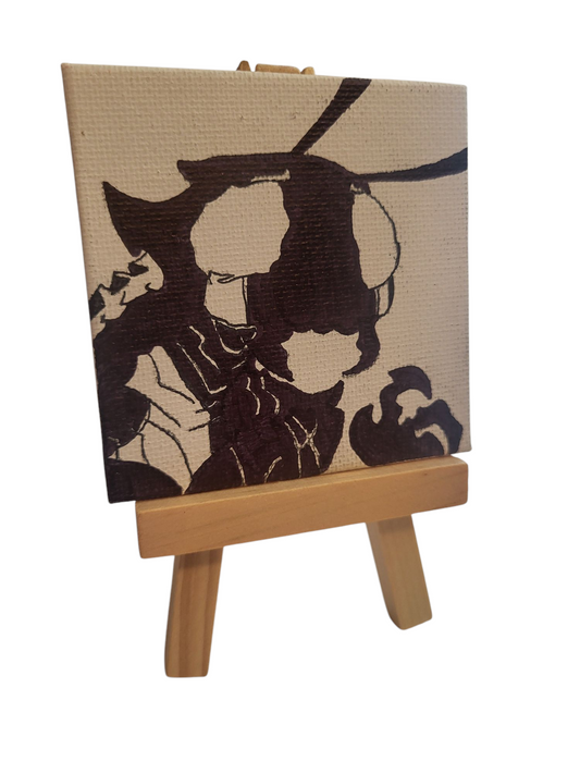 "My Leige" Beru Canvas Board on Easel