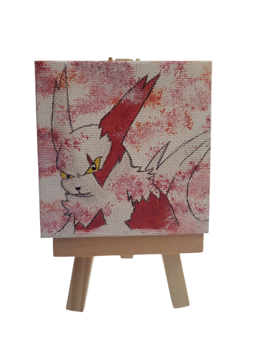 Zangoose Acrylic on Easel