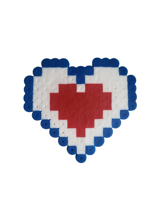 Heart Piece Perler Magnet