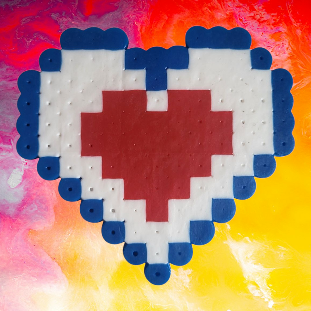 Heart Piece Perler Magnet