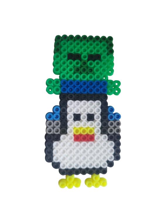 Chicken Jockey Perler Magnet