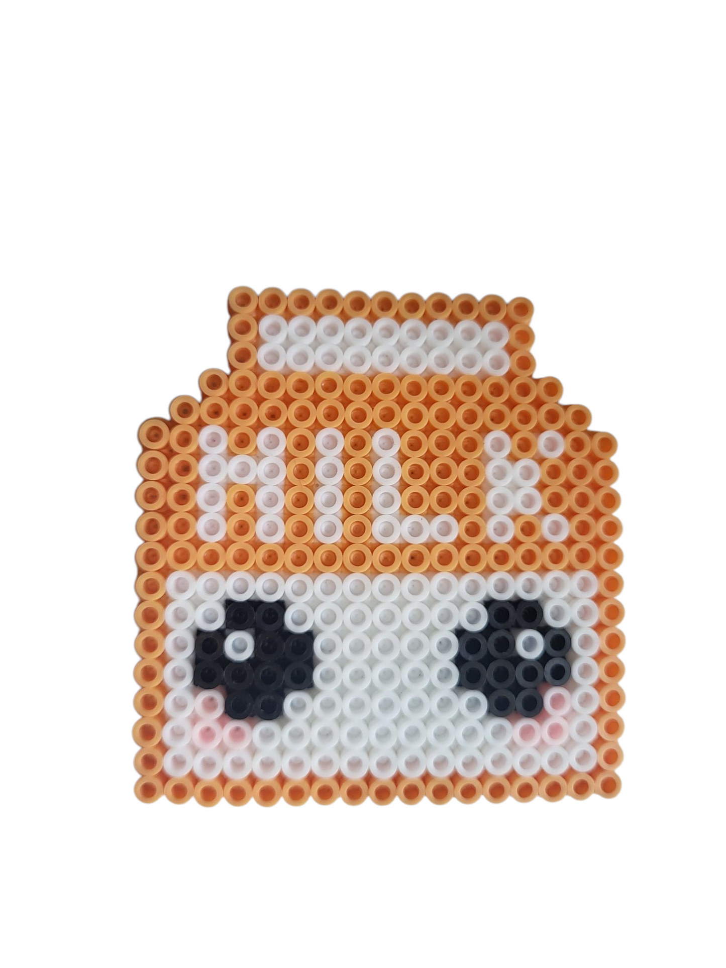 Milk Carton Perler Magnet