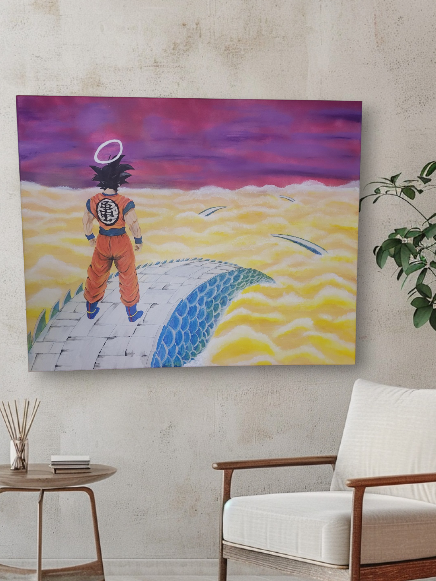 "Snake Way" Dragon Ball Z Goku Painting