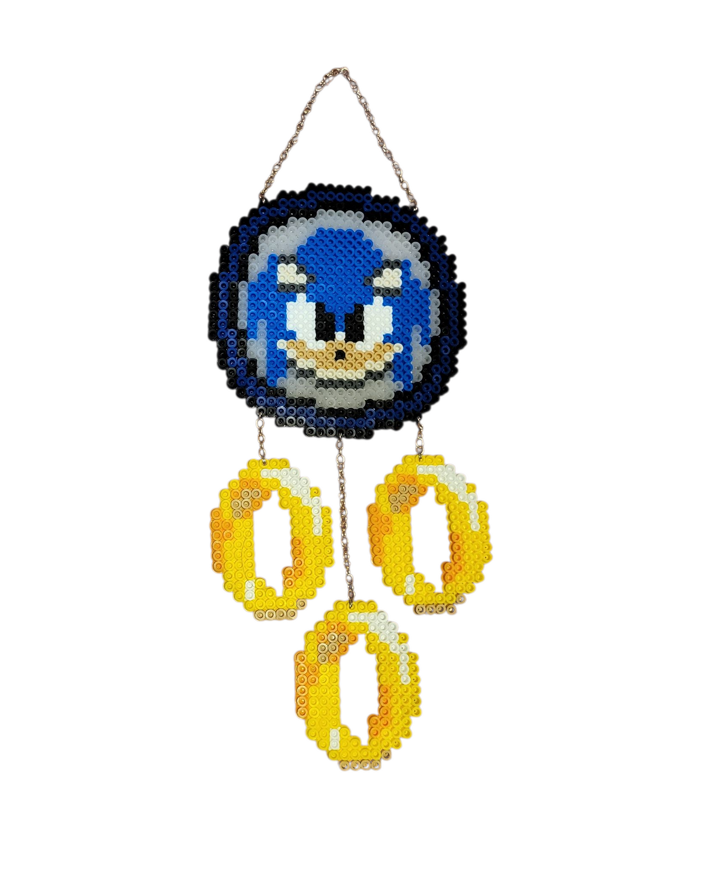 Sonic the Hedgehog Perler Bead Dreamcatcher