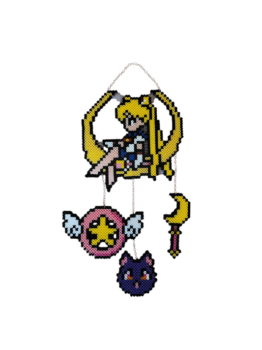 Sailor Moon Perler Bead Dreamcatcher