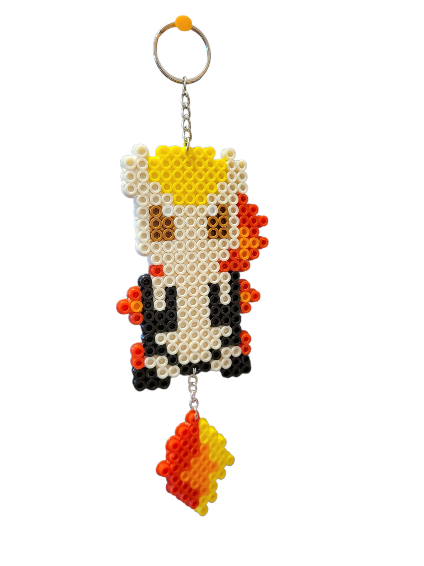 Ponyta Perler Bead Keychain