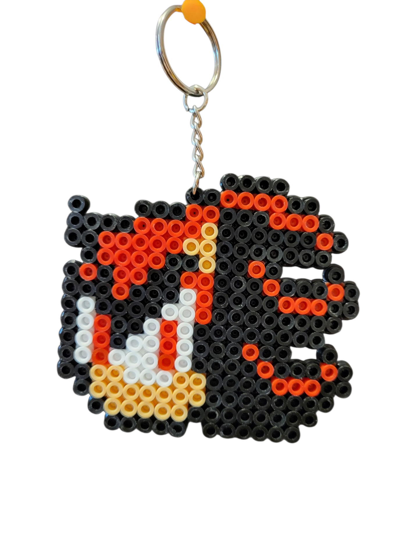 Shadow the Hedgehog Perler Bead Keychain