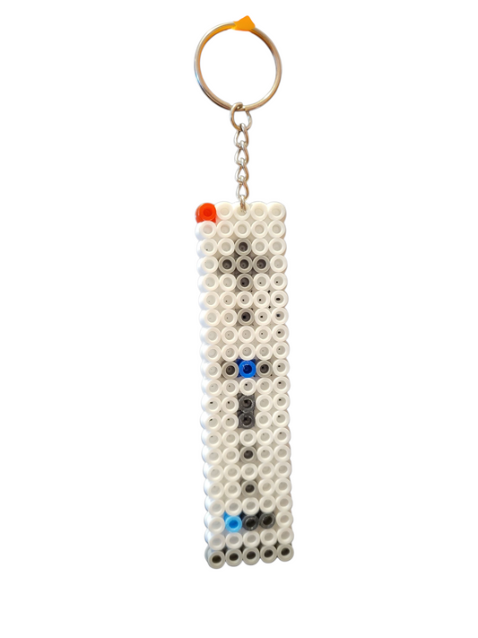 Wiimote Perler Bead Keychain