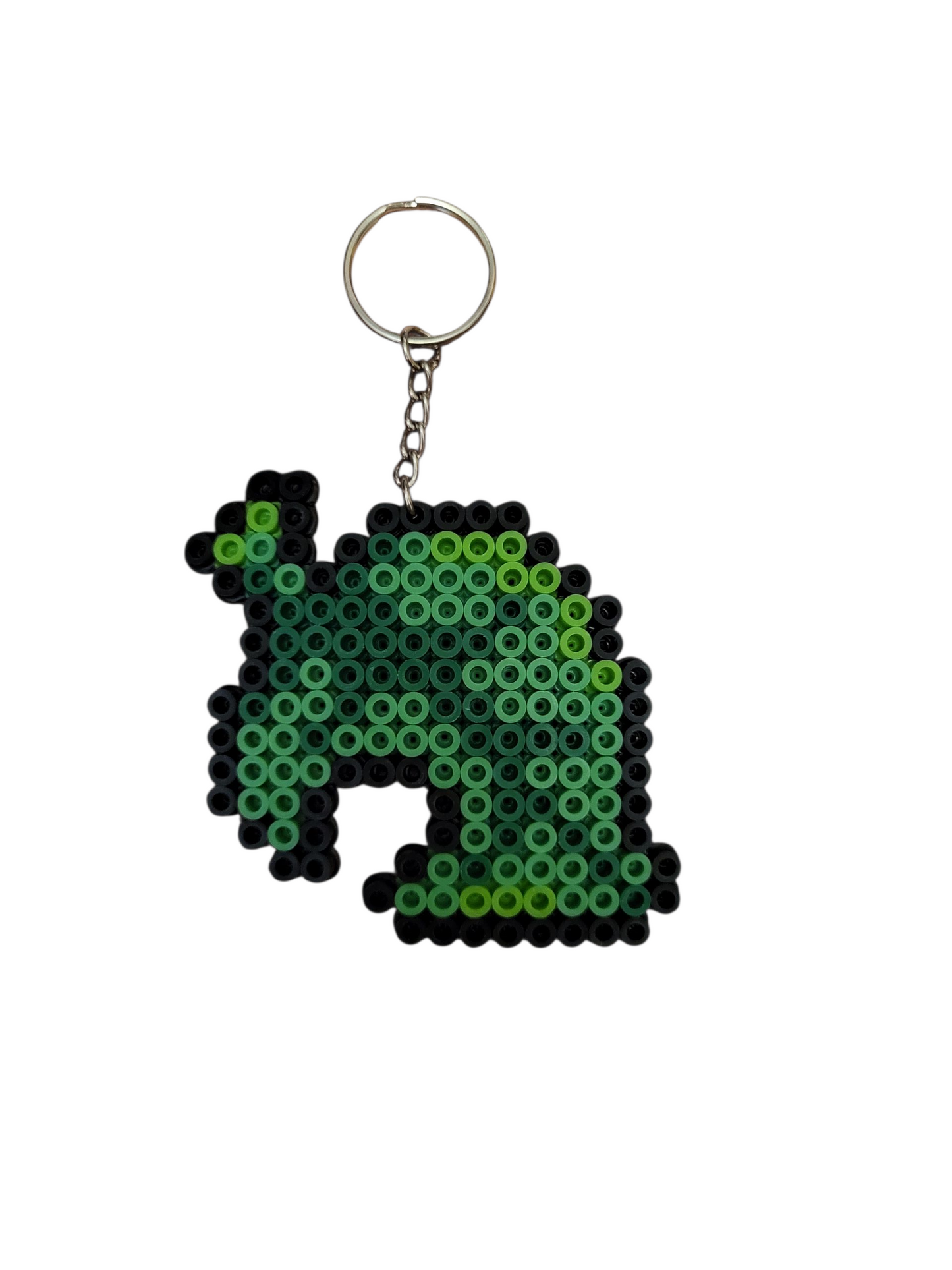 Animal Crossing Leaf Perler Bead Keychain