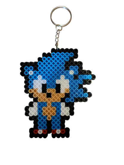 Blue Hedgehog Keychain