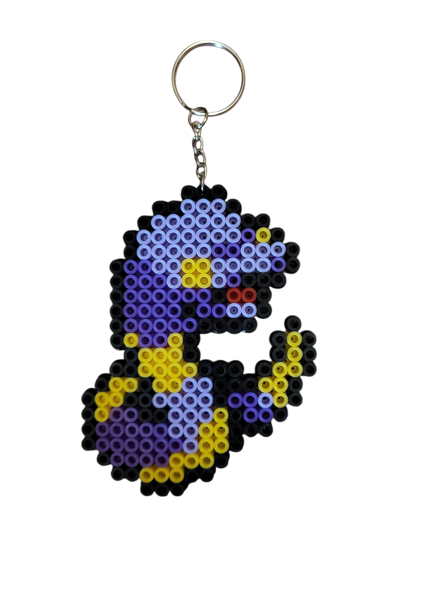 Ekans Perler Bead Keychain