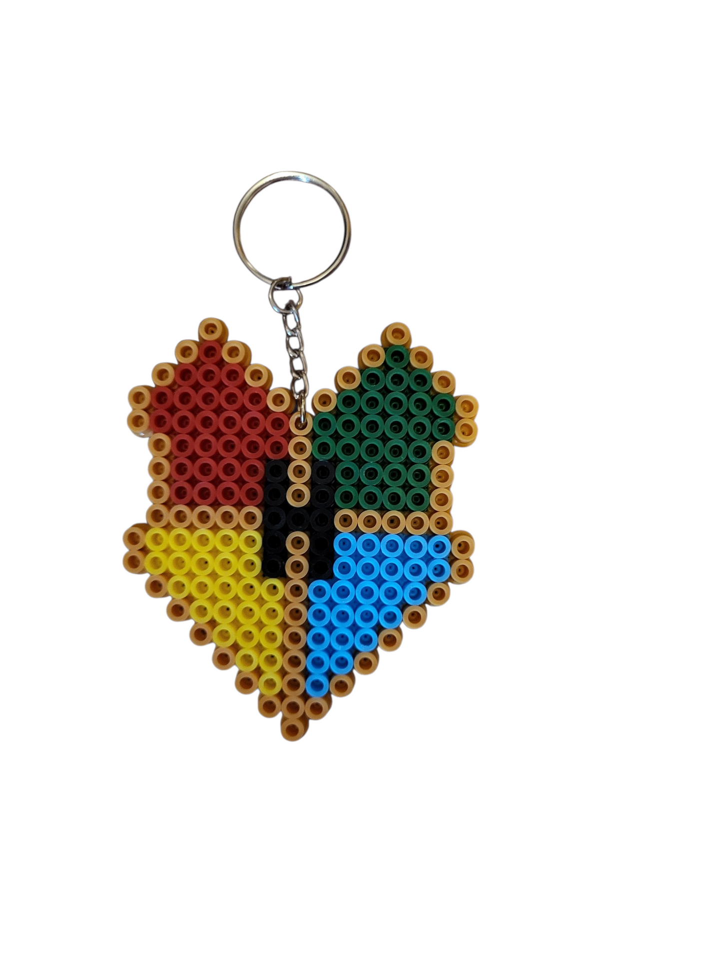 Hogwarts Perler Bead Keychain