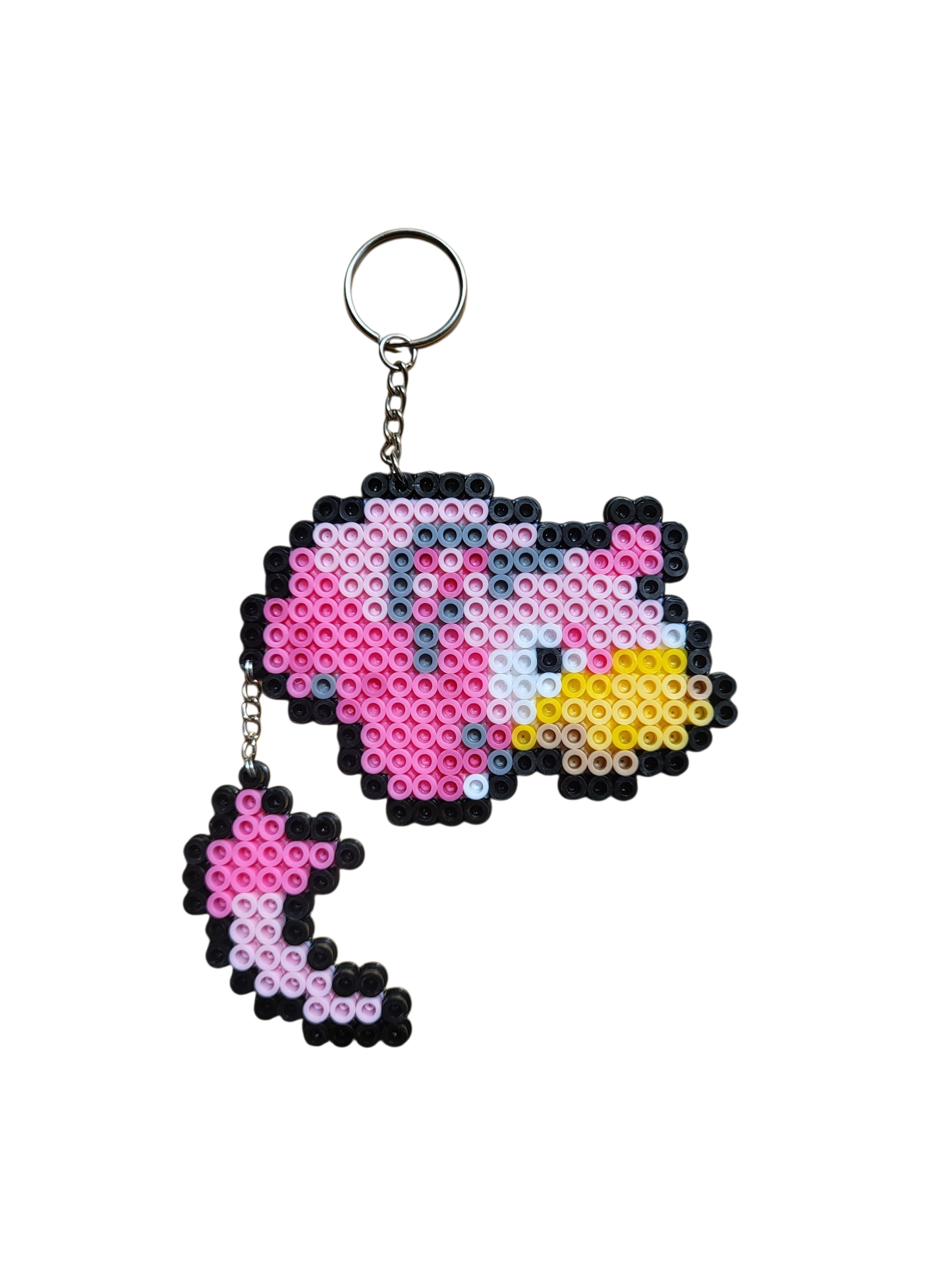 Pink Hippo Keychain