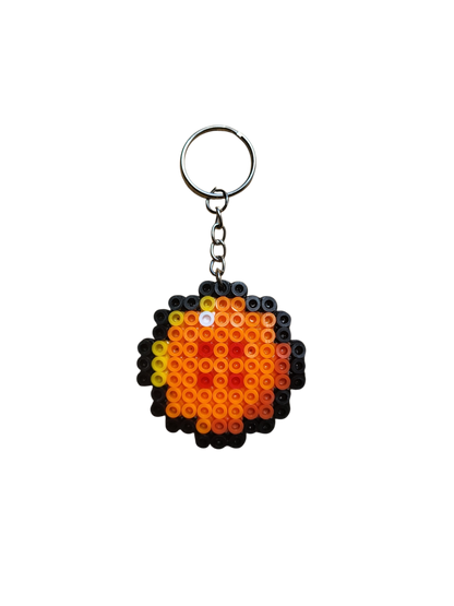 Orange Star Ball Keychain