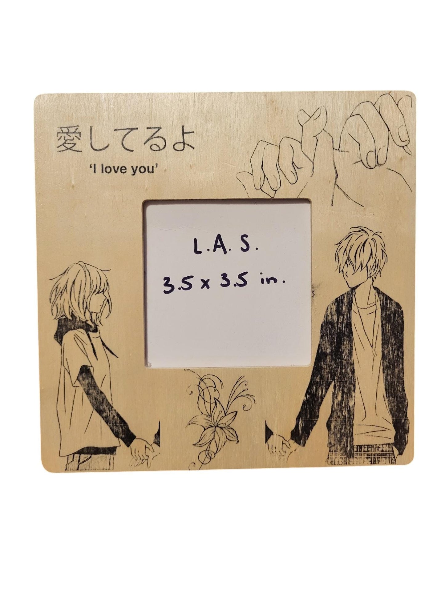 "I Love You" Anime-Inspired Picture Frame