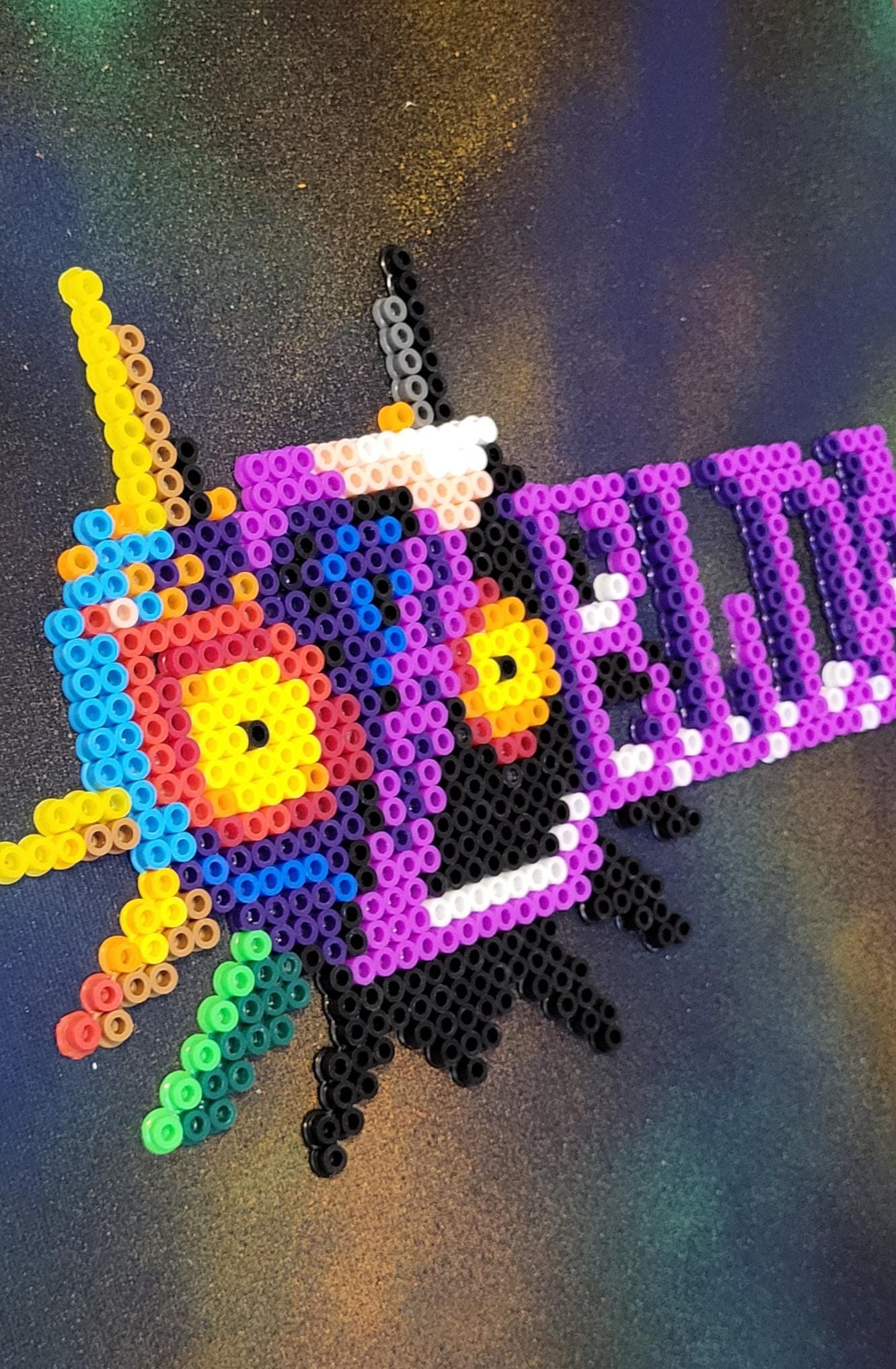 "Majora's Mask Title" Perler Art on Canvas