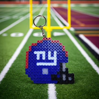 Blue Helmet Keychain