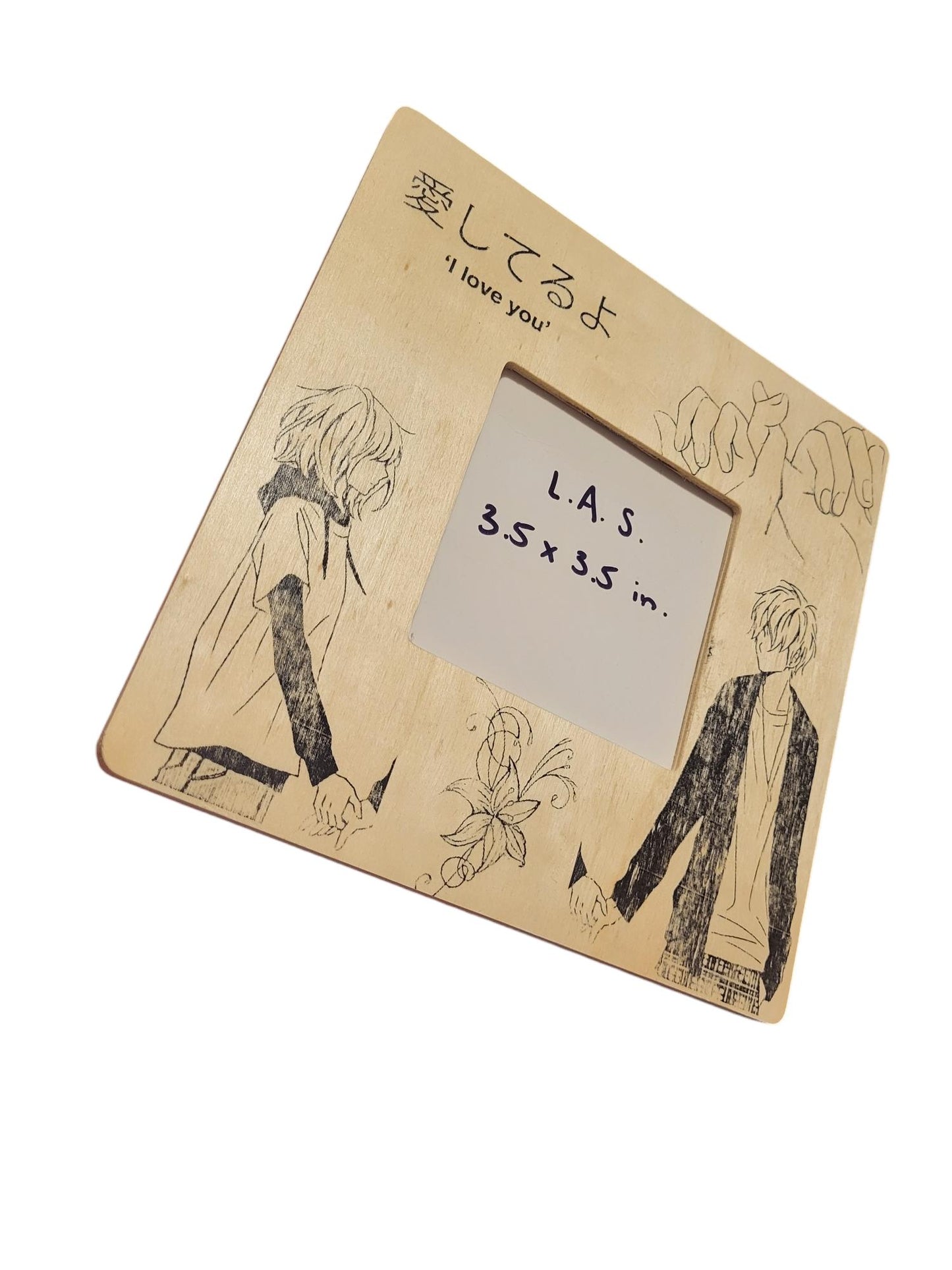 "I Love You" Anime-Inspired Picture Frame