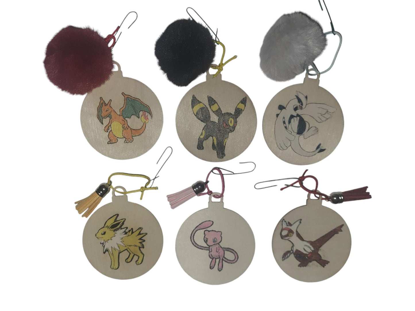 Custom Pokemon Woodburn Transfer Ornaments
