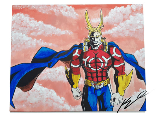 "Go Beyond" All Might Acrylic Painting