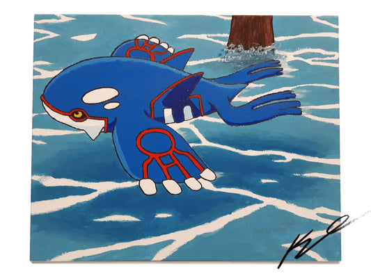 "Kyogre's Domain" Acrylic Painting